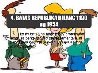 batas republika 1190 ng 1954|AP Aralin 2 (Sektor ng Agrikultura) Fourth Quarter.